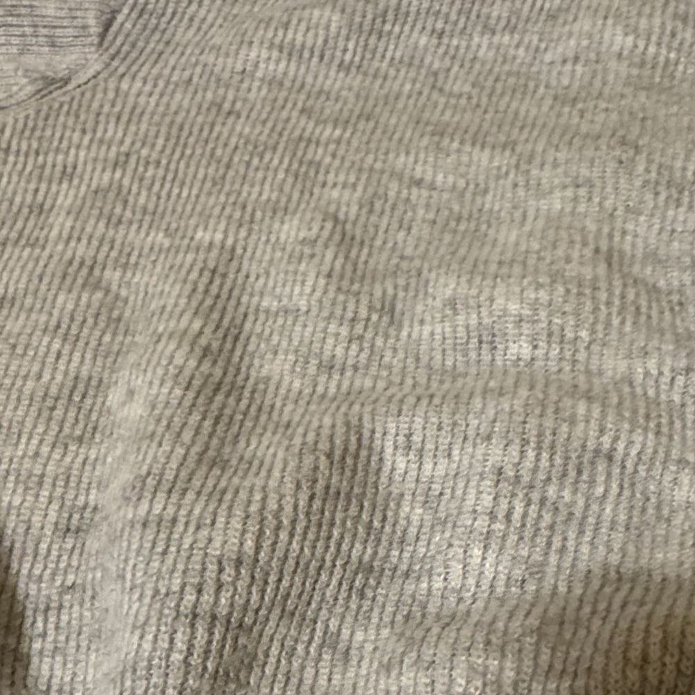 Brand New Gray/White Crop Sweater (2 colors) - Picture 3 of 4